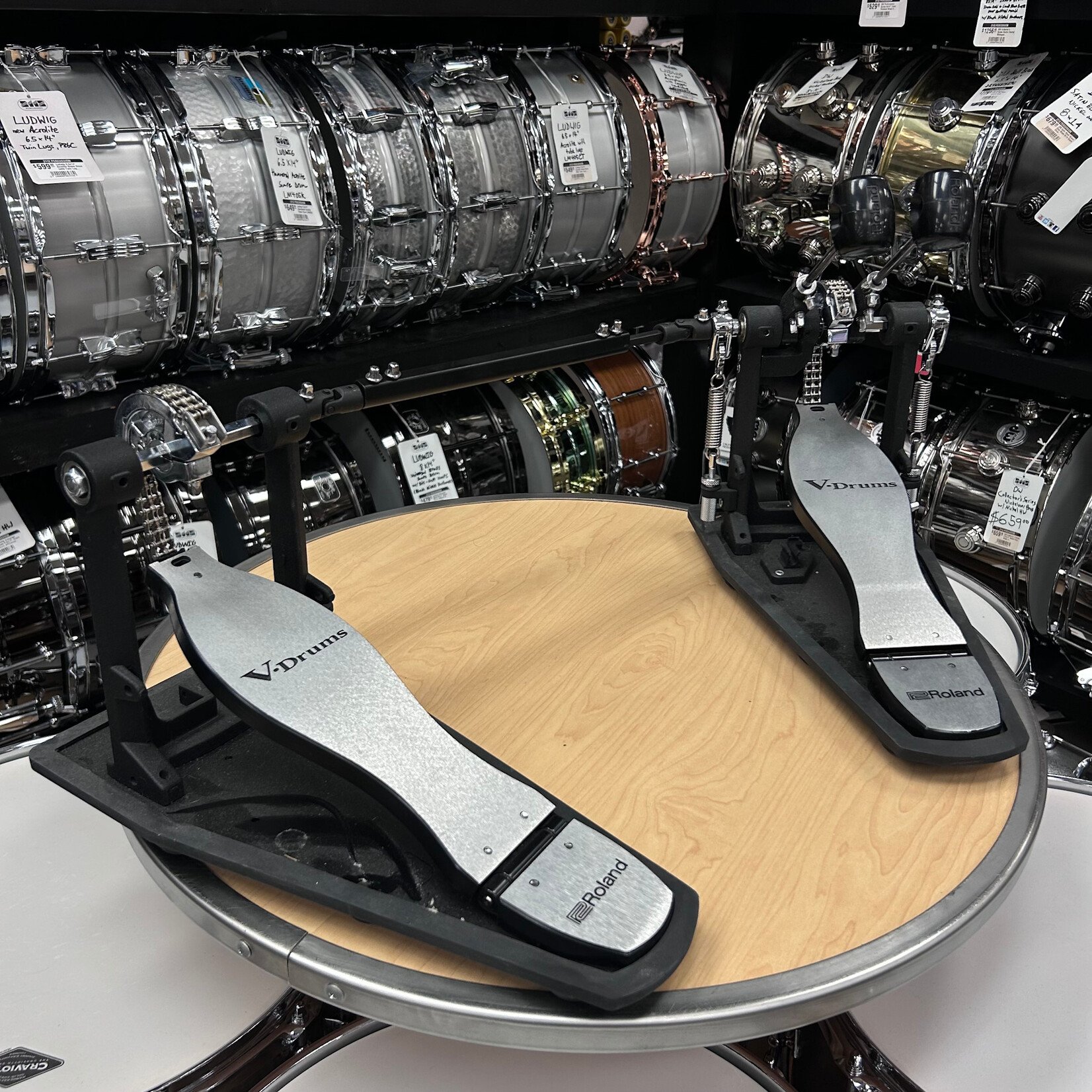 Roland Used Roland Double Pedal w/ Noise eater pads RDH-102A