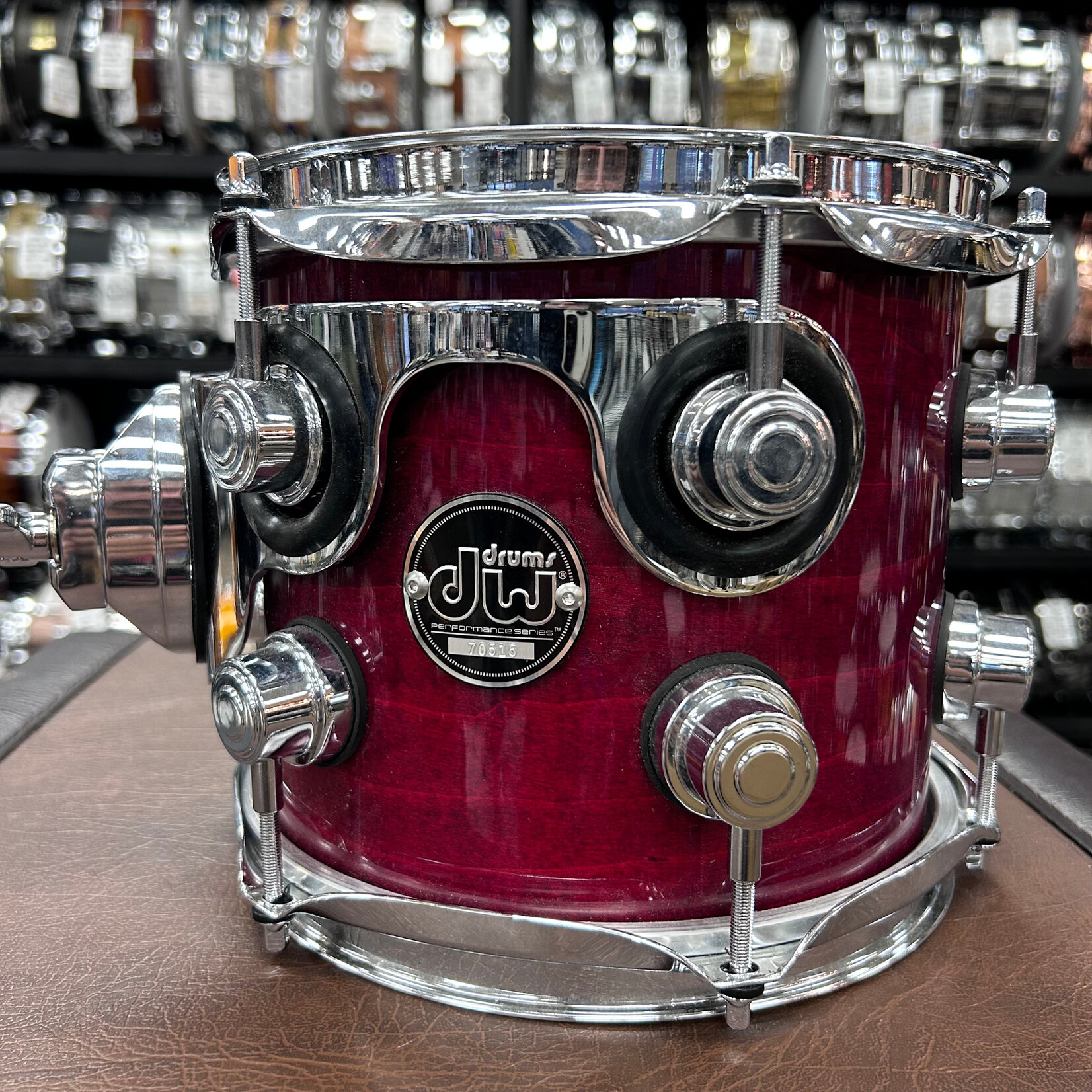 DW Pre owned DW Performance 8x7 Rack Tom (Cherry Stain)