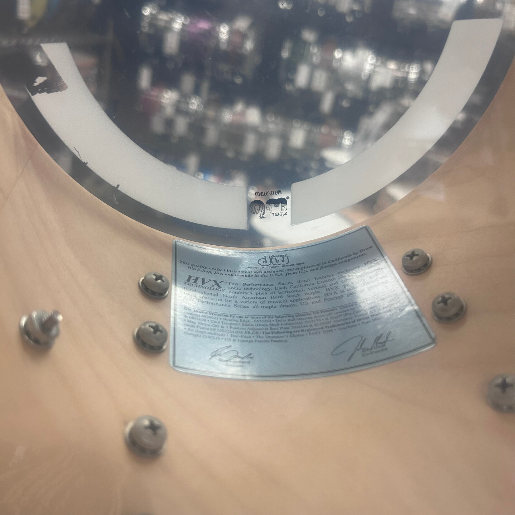 DW Pre owned DW Performance 8x7 Rack Tom (Cherry Stain)