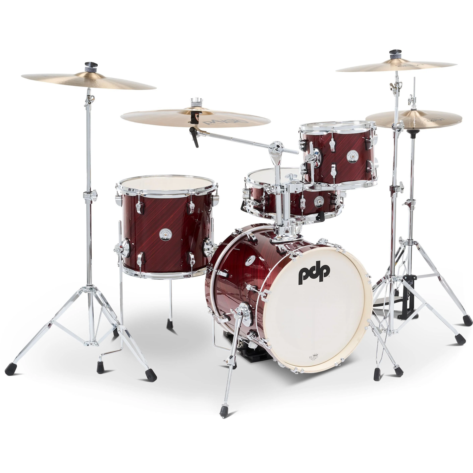 PDP PDP New Yorker 4-Piece Shell Pack 10/13/14Sn/16 (Twisted Cherry) PDNY1604TC