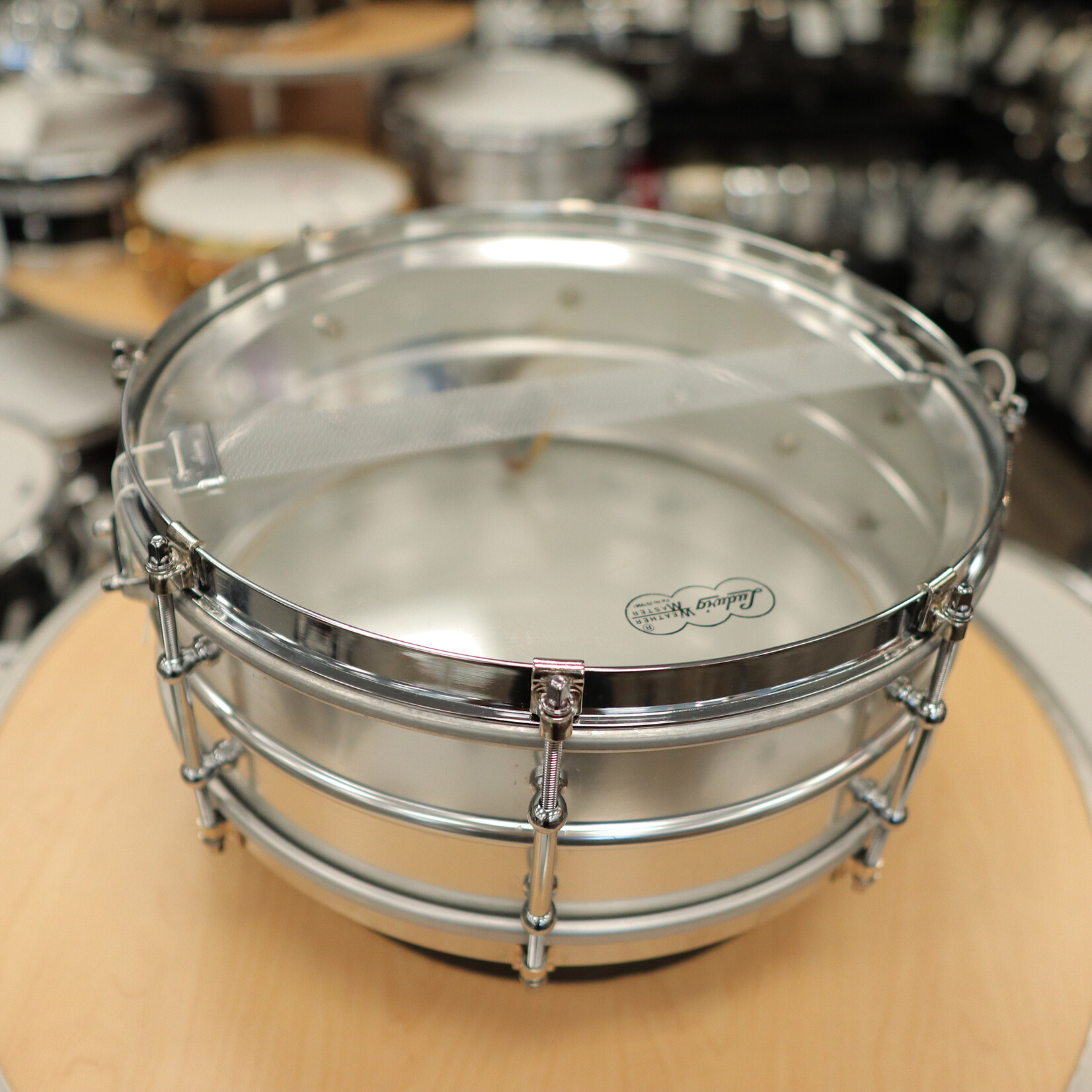 Ludwig Vintage 60s Ludwig 5x14" Acrolite w/ Tube Lugs, Single Flanged Hoops, & Claws