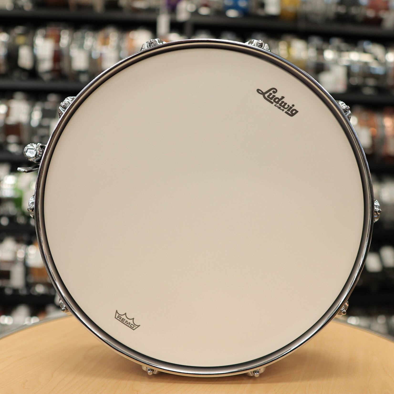 Ludwig Ludwig Classic Maple 5x14" Snare Drum (Red/ Silver/ Blue Tri-band)