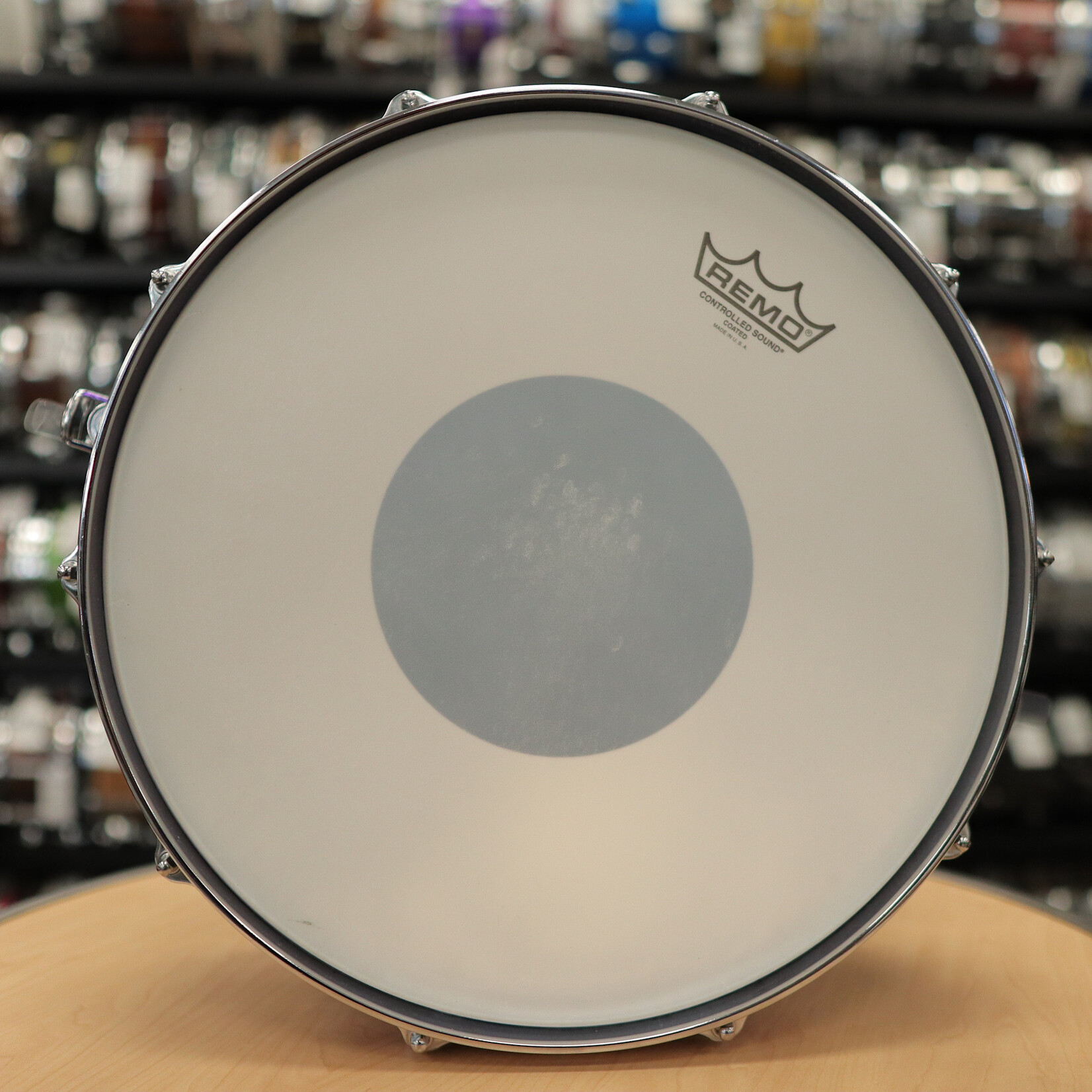 Dixon Used Dixon Cornerstone 6.5x14" Hammered Steel Snare Drum (Purple Titanium Plated)