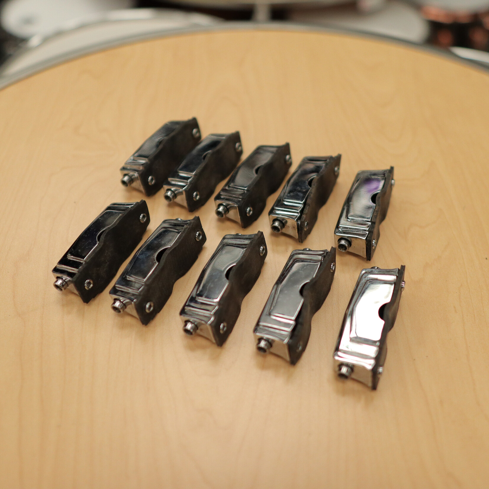 Ludwig Set of 10 Pre-Owned Ludwig Imperial Lugs w/o Cup Washers