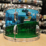 Ludwig Late 70s Ludwig 9x13" Vistalite Tom (Blue/Green Pattern E)