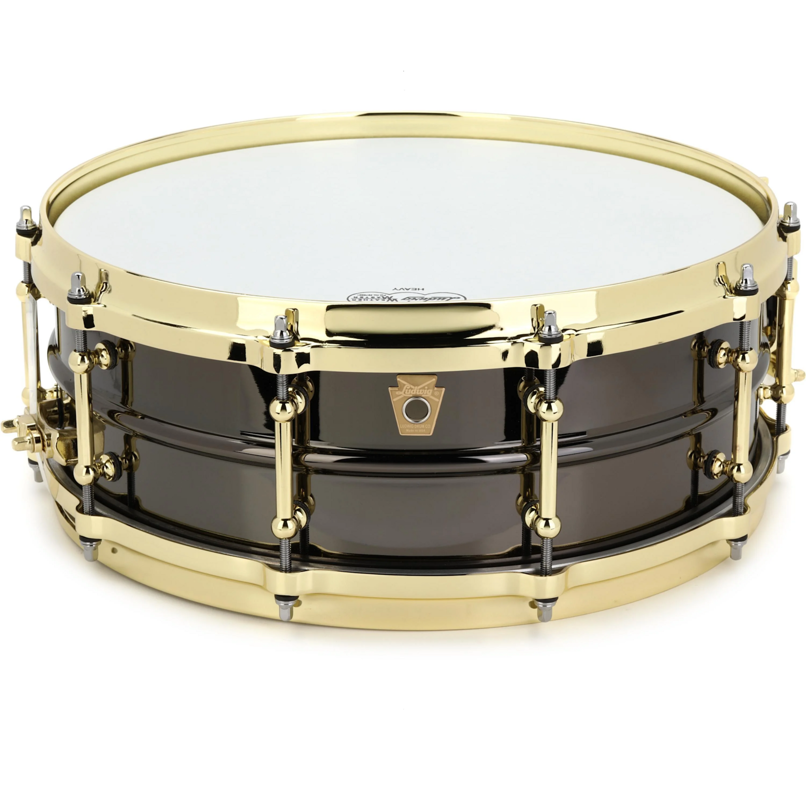 Ludwig Ludwig 5x14" Black Beauty Snare Drum Diecast Hoops With Tube Lugs (B-Stock) LB416BTB