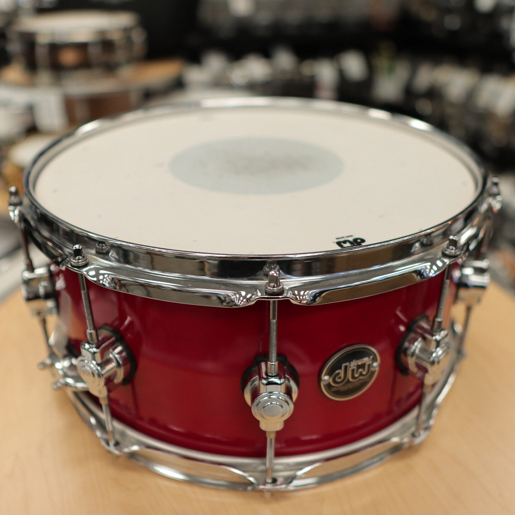 DW Pre-Owned DW Performance Series 6.5x14" Snare Drum (Cherry Stain)
