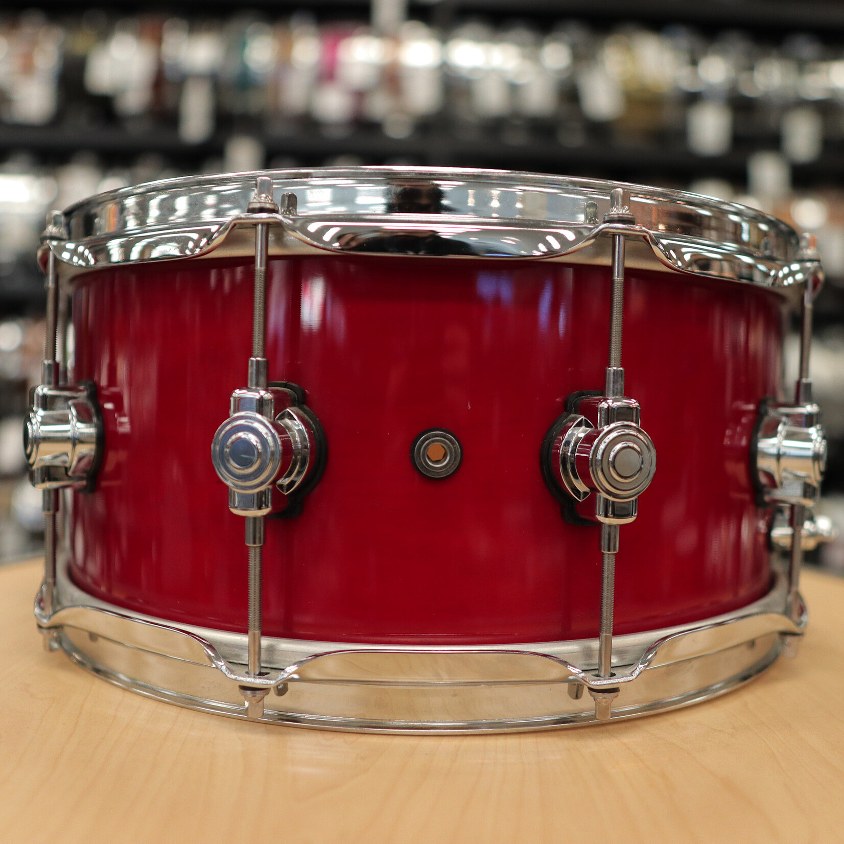 DW Pre-Owned DW Performance Series 6.5x14" Snare Drum (Cherry Stain)