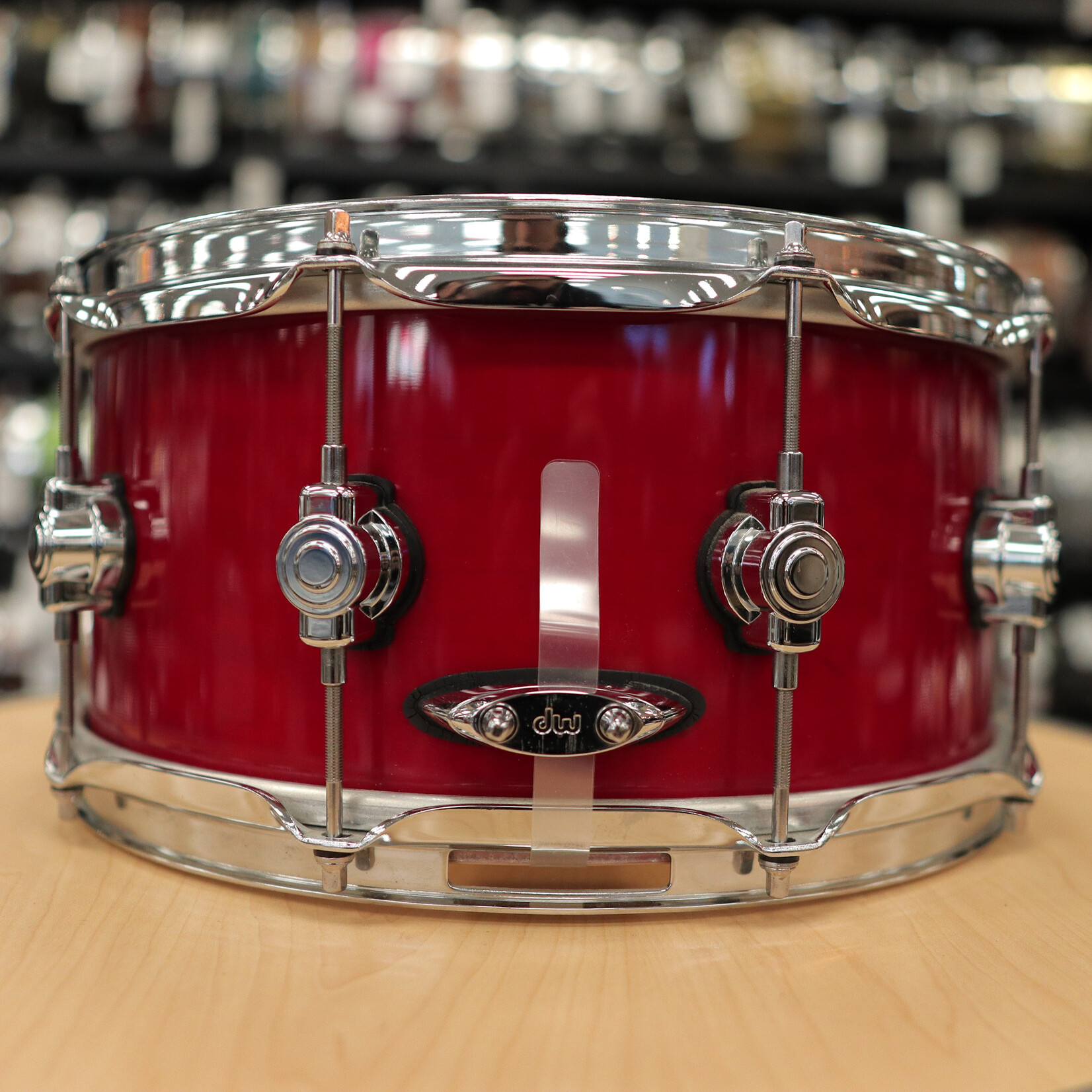 DW Pre-Owned DW Performance Series 6.5x14" Snare Drum (Cherry Stain)