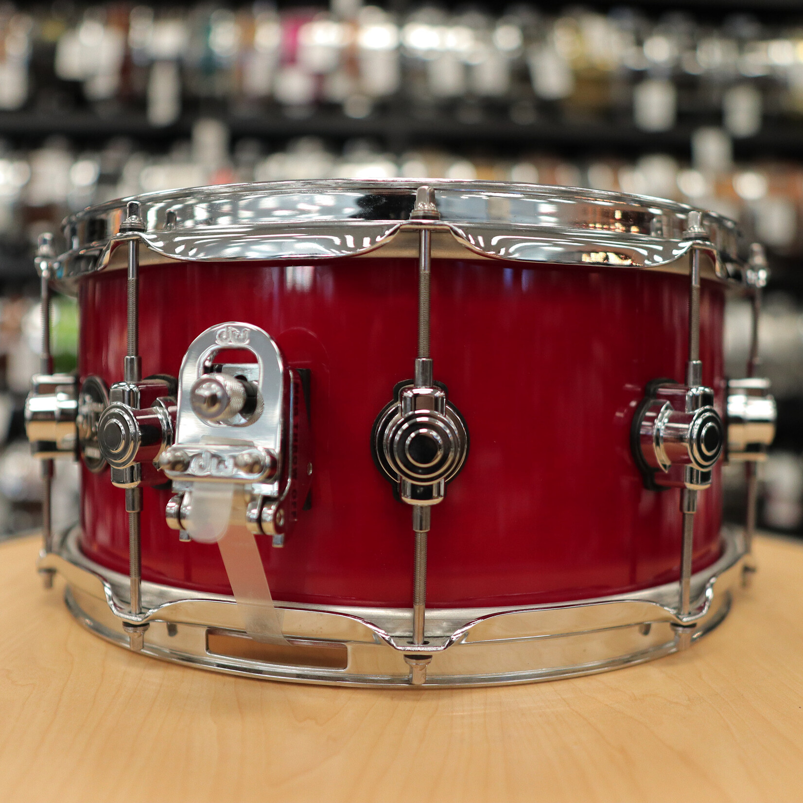 DW Pre-Owned DW Performance Series 6.5x14" Snare Drum (Cherry Stain)