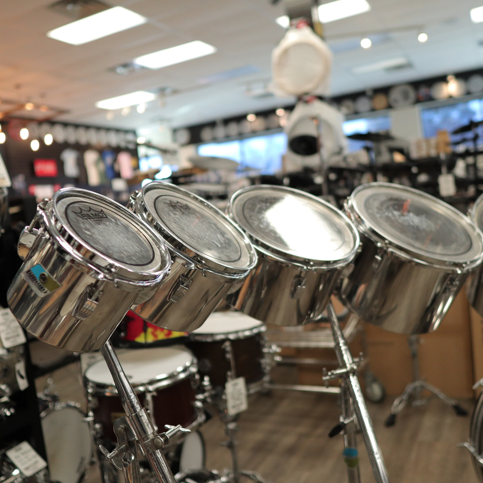 Ludwig 70s Ludwig Stainless Steel Octoplus 10-PC Shell Pack 6/8/10/12/13/14/15/16/18/24