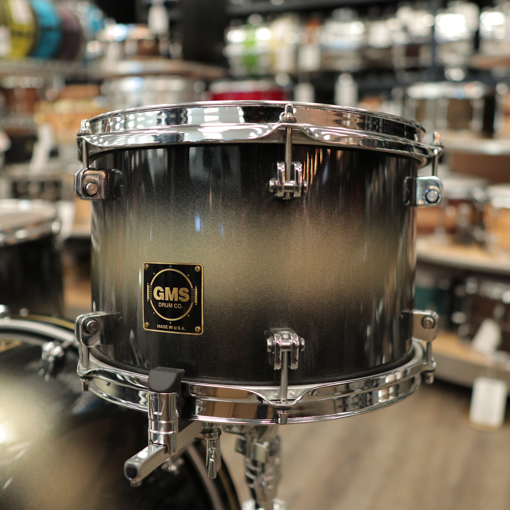 GMS Pre-Owned GMS Super Vintage 3-Piece Shell Pack 12/16/22 (Black/Silver Duco)