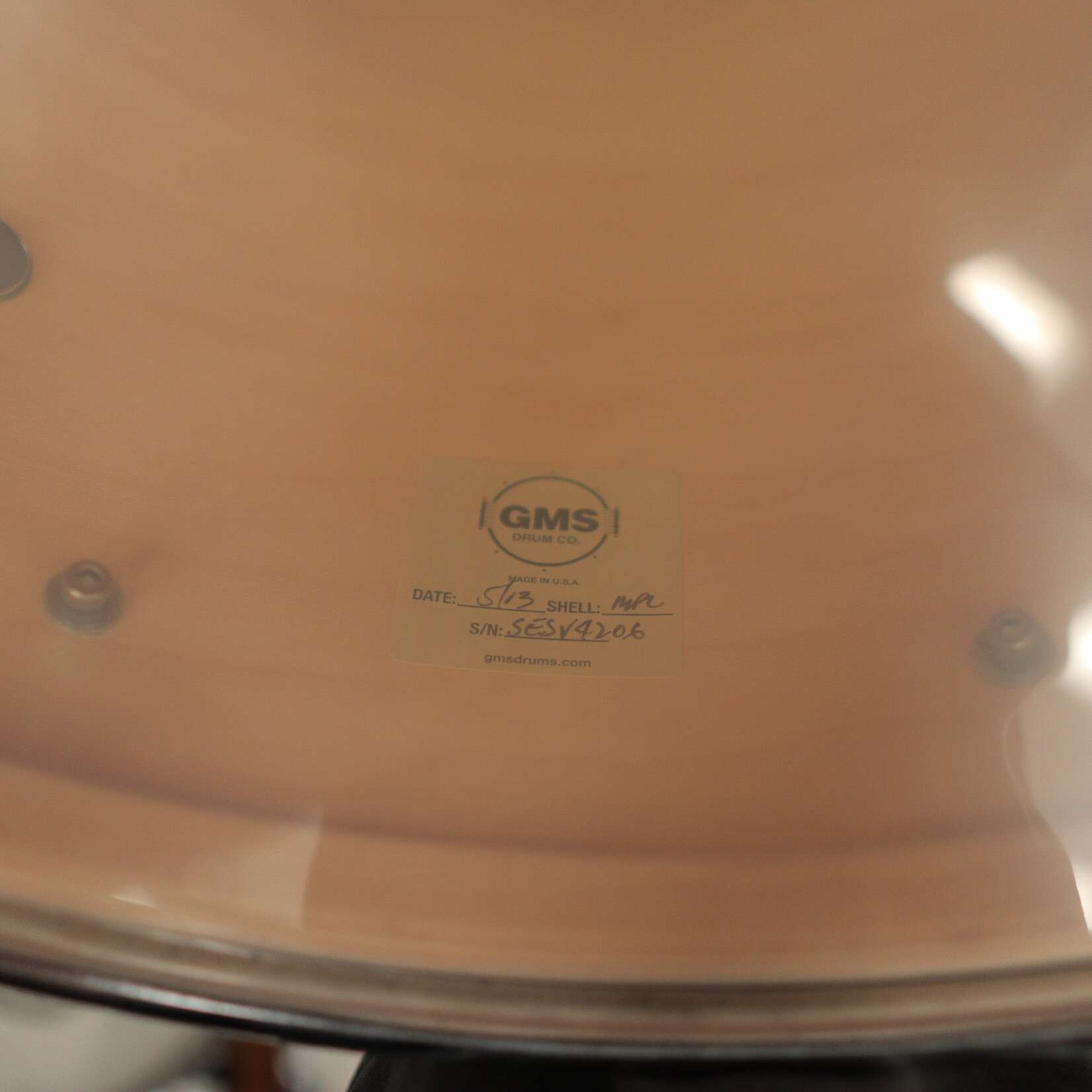 GMS Pre-Owned GMS Super Vintage 3-Piece Shell Pack 12/16/22 (Black/Silver Duco)