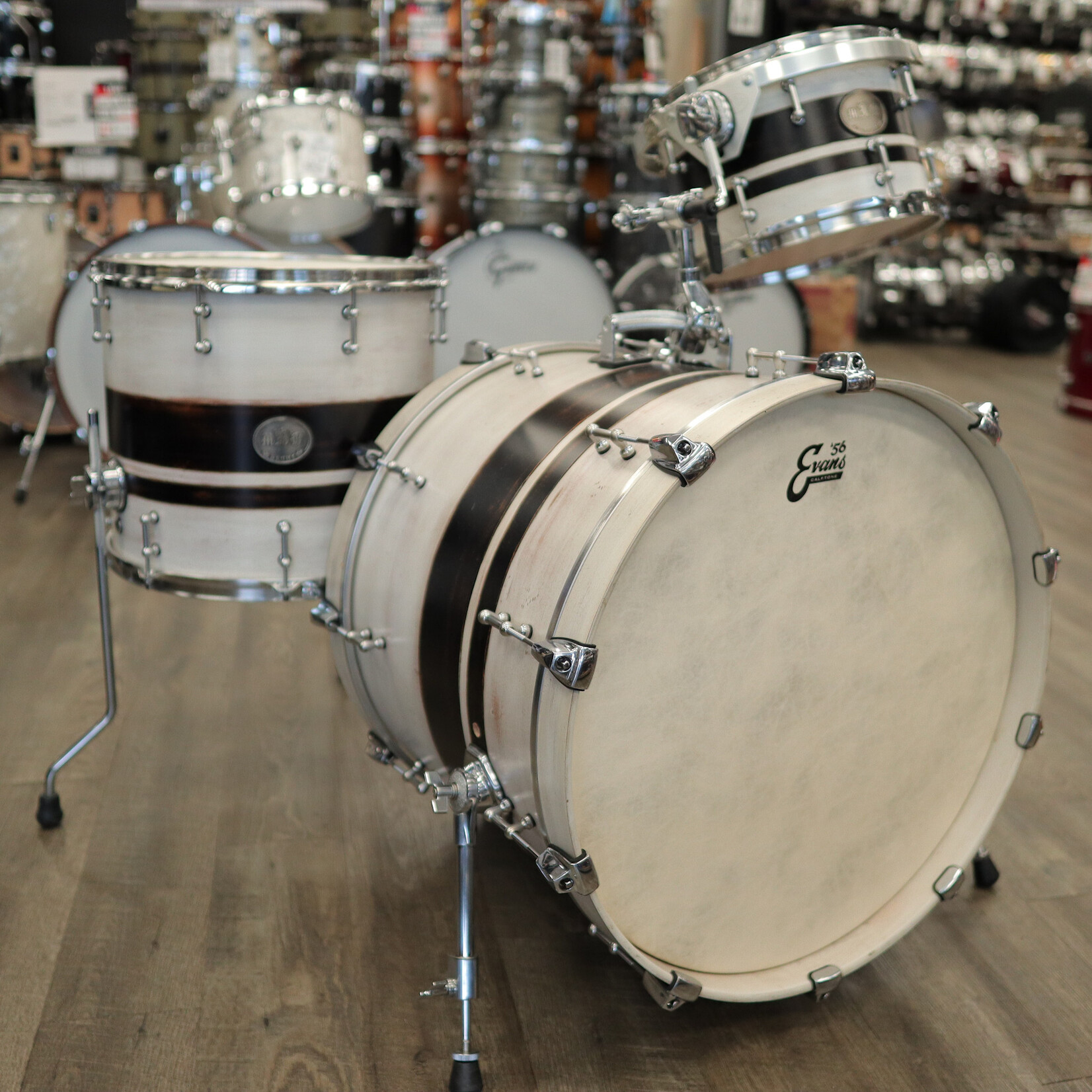 MBW Custom Drums Pre-Owned MBW Custom Drums 3-Piece Maple Shell Pack 12,16,22