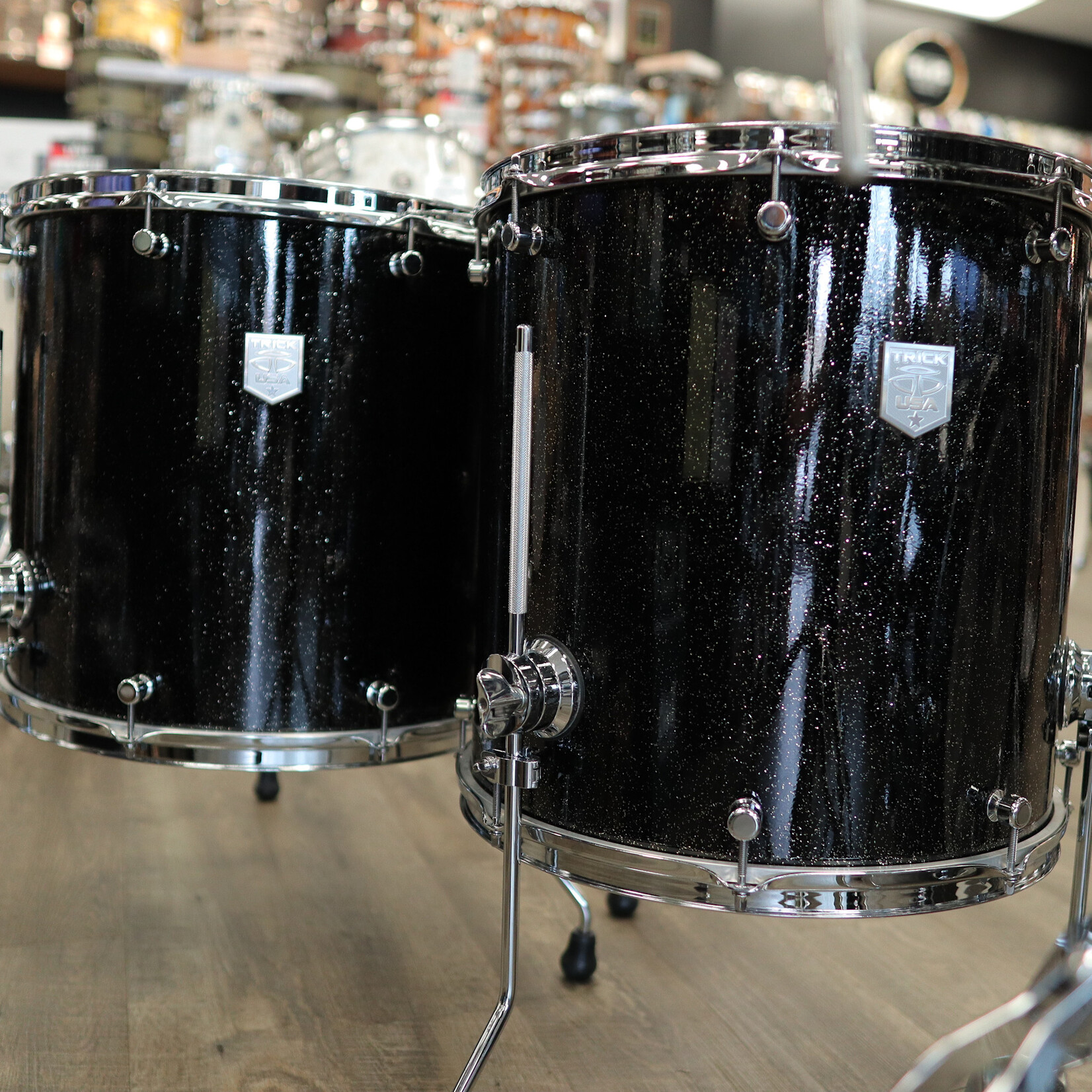 Trick Pre-Owned Trick Drums USA Aluminum 6-PC Shell Pack 10/12/13/16/18/22