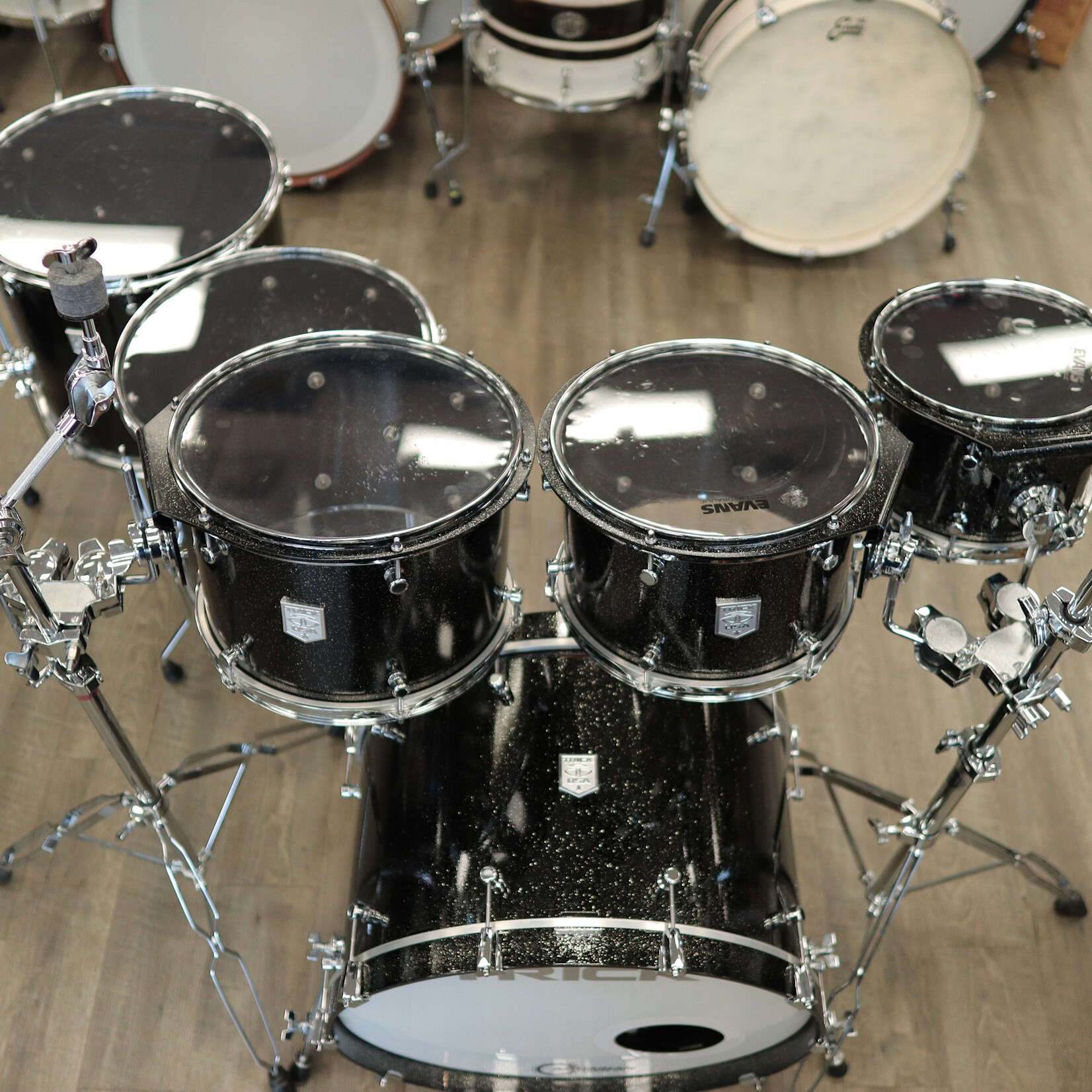 Trick Pre-Owned Trick Drums USA Aluminum 6-PC Shell Pack 10/12/13/16/18/22