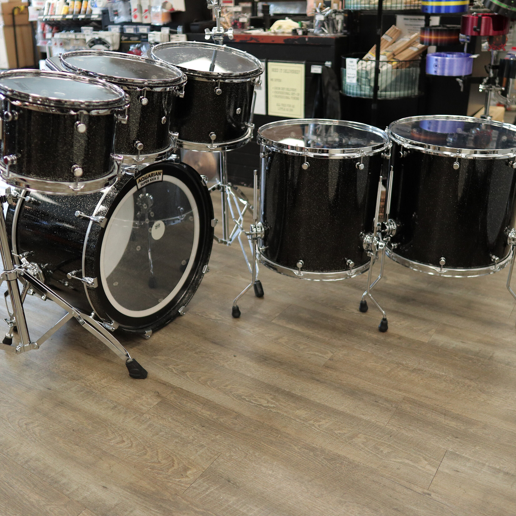 Trick Pre-Owned Trick Drums USA Aluminum 6-PC Shell Pack 10/12/13/16/18/22