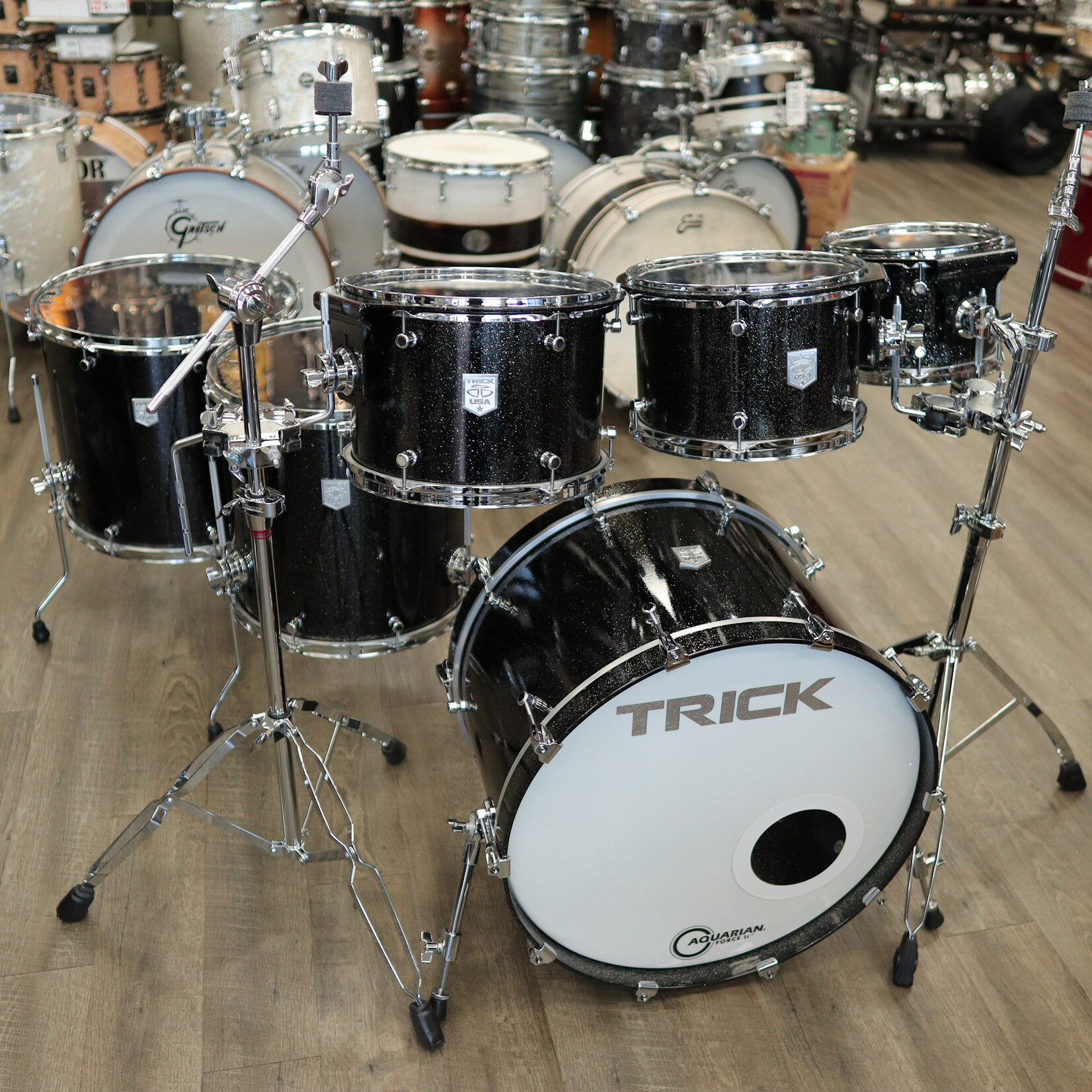Trick Pre-Owned Trick Drums USA Aluminum 6-PC Shell Pack 10/12/13/16/18/22