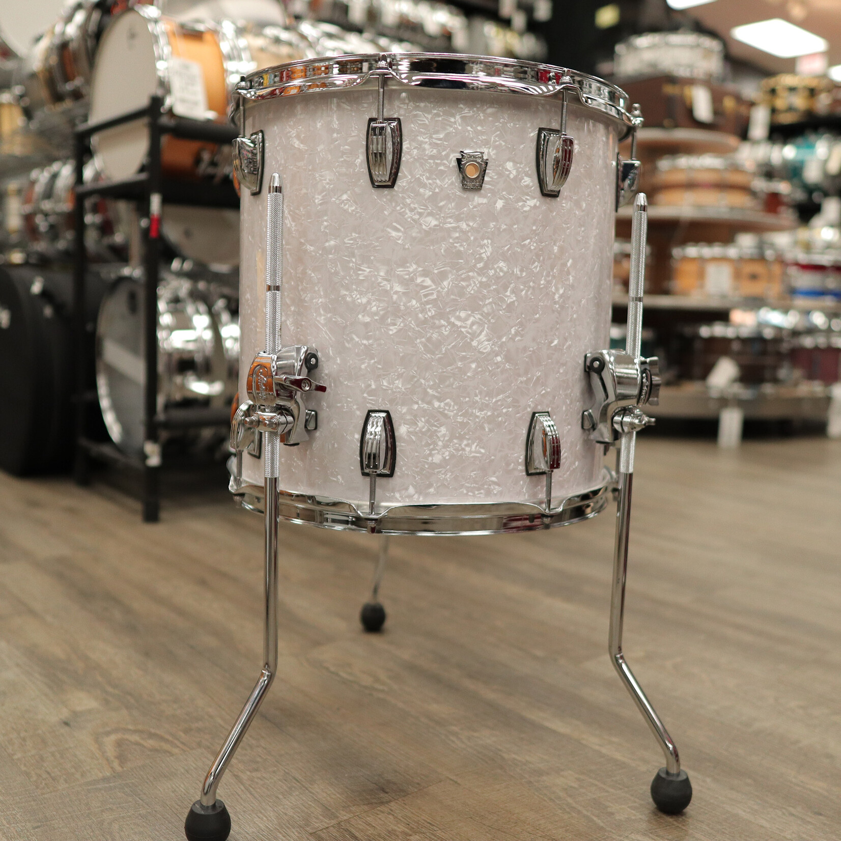 Ludwig Pre-Owned Ludwig Classic Oak 14x14" Floor Tom (White Marine Pearl)