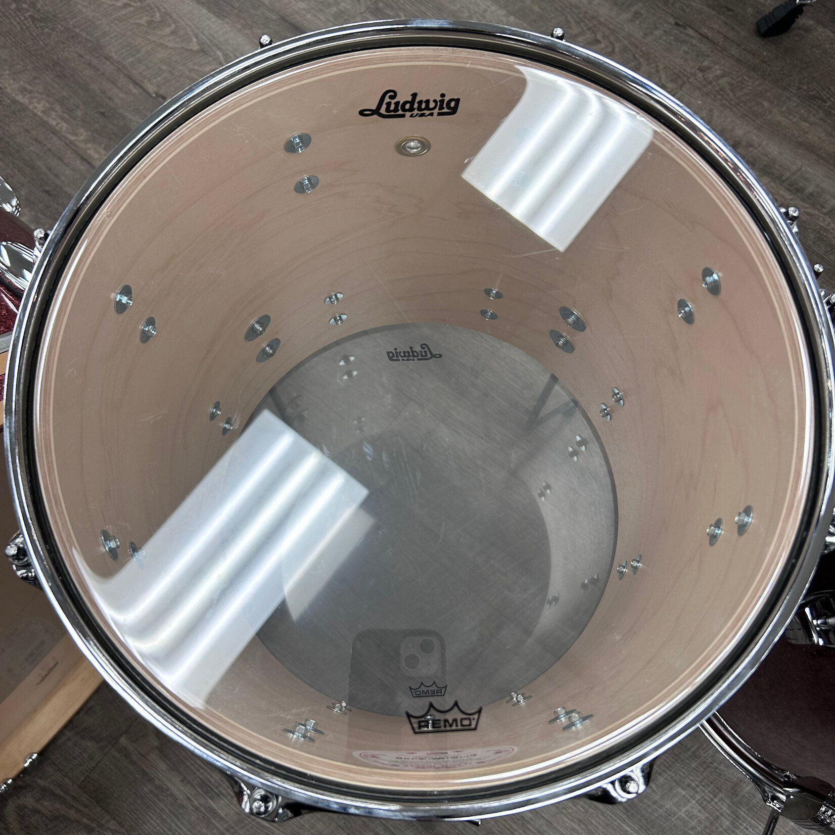 Ludwig Pre-Owned Ludwig Classic Maple 12/14/16/26 (Hybrid Copper Sparkle)