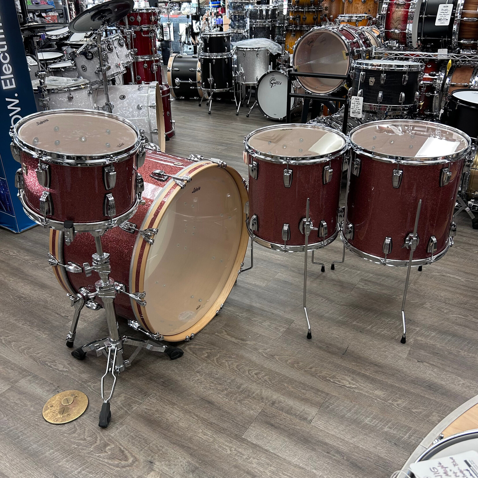 Ludwig Pre-Owned Ludwig Classic Maple 12/14/16/26 (Hybrid Copper Sparkle)