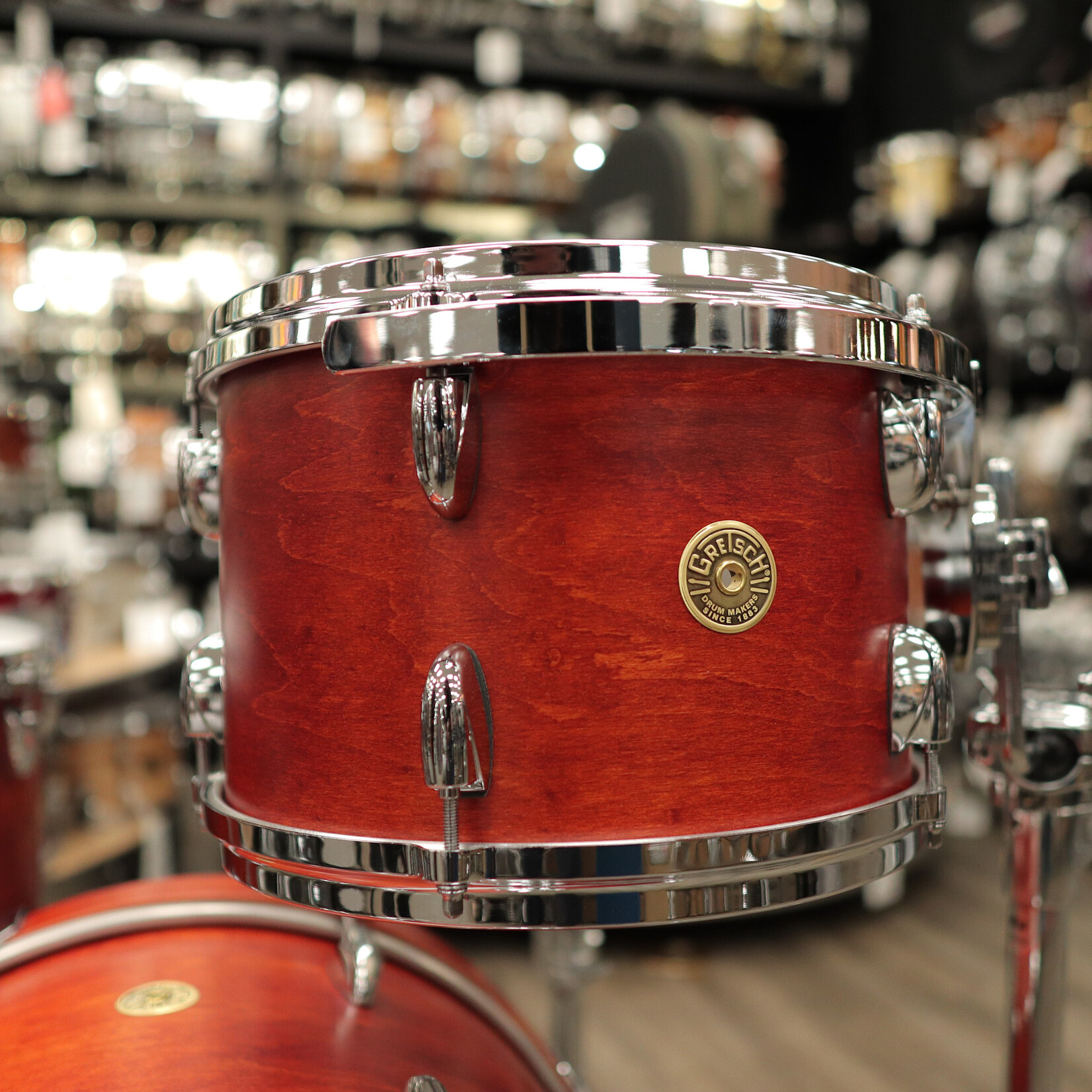 Gretsch Gretsch USA Custom 4-pc Shell Pack 20/12/14/5x14" Snare (Satin Burnt Orange)