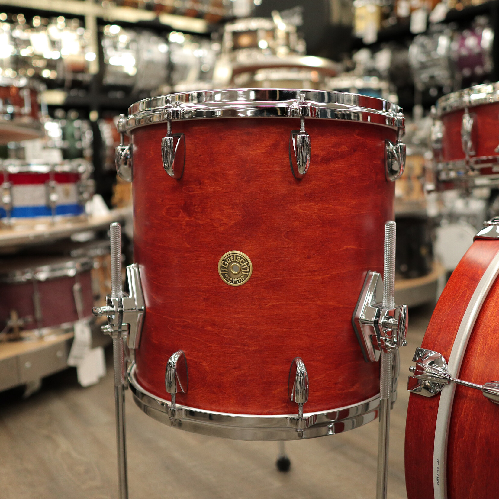 Gretsch Gretsch USA Custom 4-pc Shell Pack 20/12/14/5x14" Snare (Satin Burnt Orange)