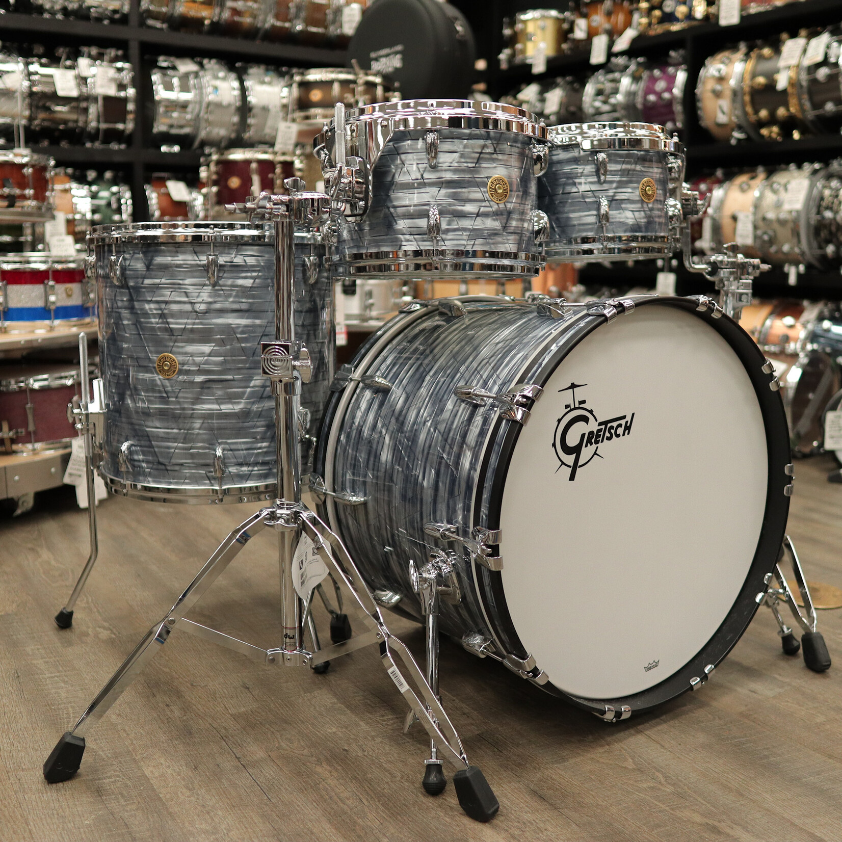 Gretsch Gretsch USA Custom 4-pc Shell Pack 22/10/12/16 (Sky Blue Pearl)