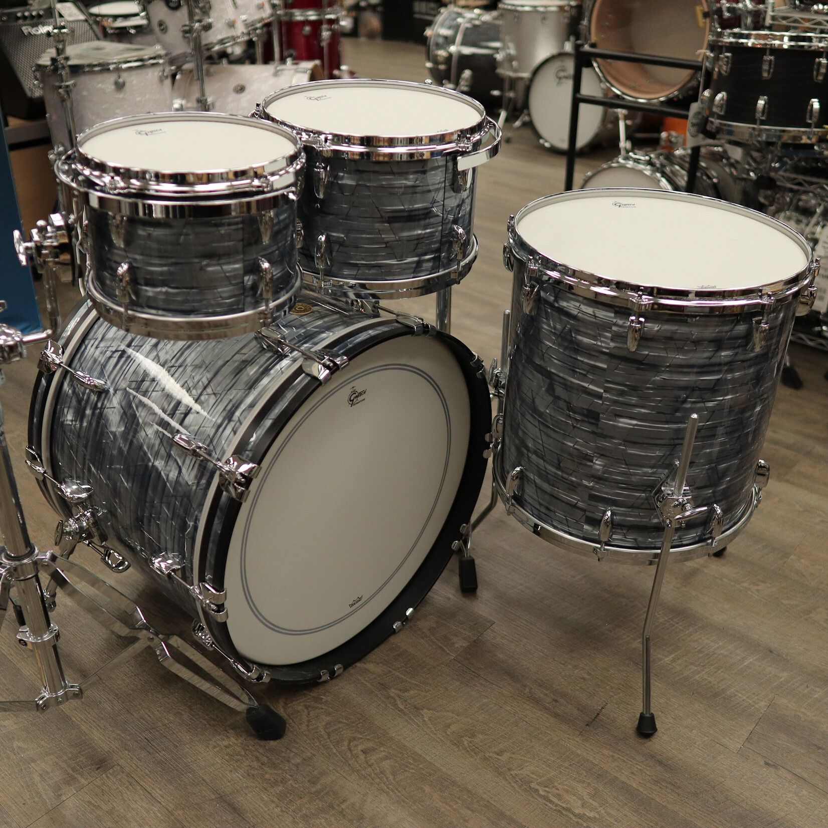 Gretsch Gretsch USA Custom 4-pc Shell Pack 22/10/12/16 (Sky Blue Pearl)