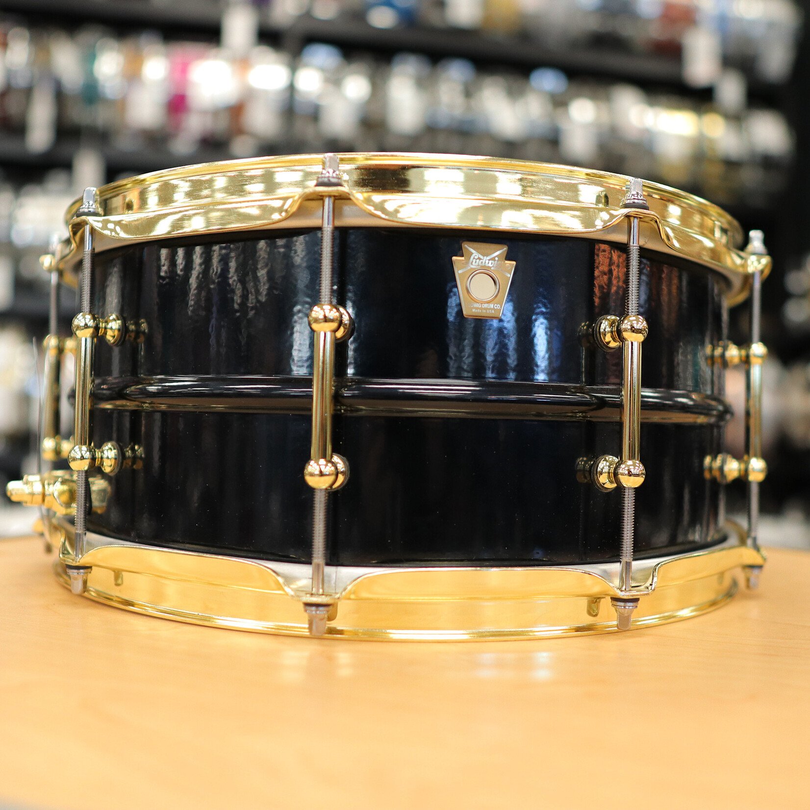 Ludwig Pre-Owned Ludwig BluePhonic 6.5x14" Snare Drum (Midnight Blue Metallic)