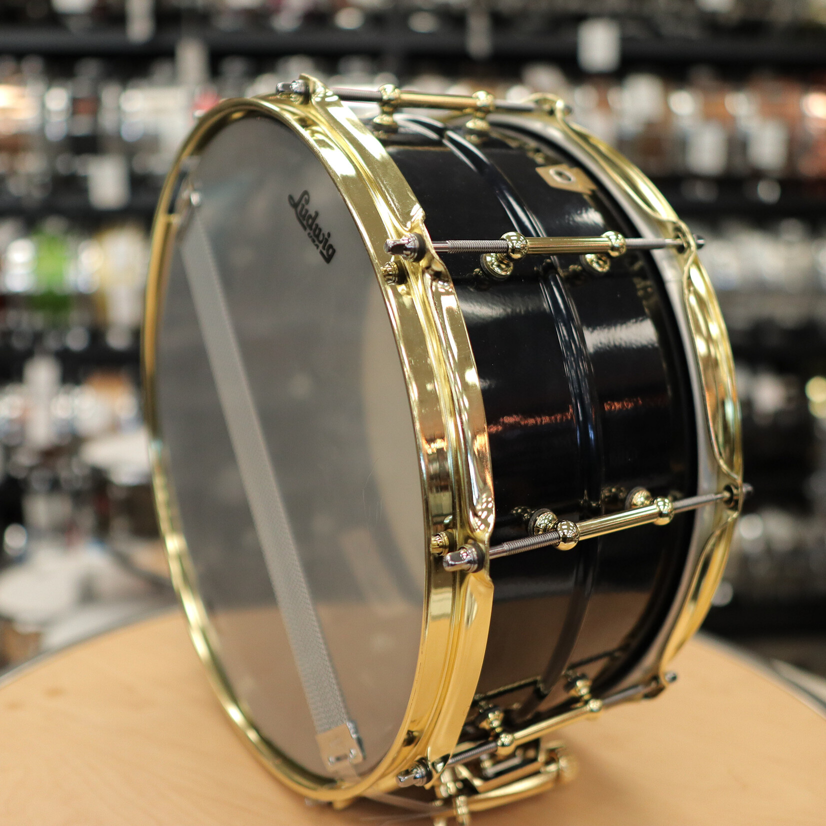 Ludwig Pre-Owned Ludwig BluePhonic 6.5x14" Snare Drum (Midnight Blue Metallic)