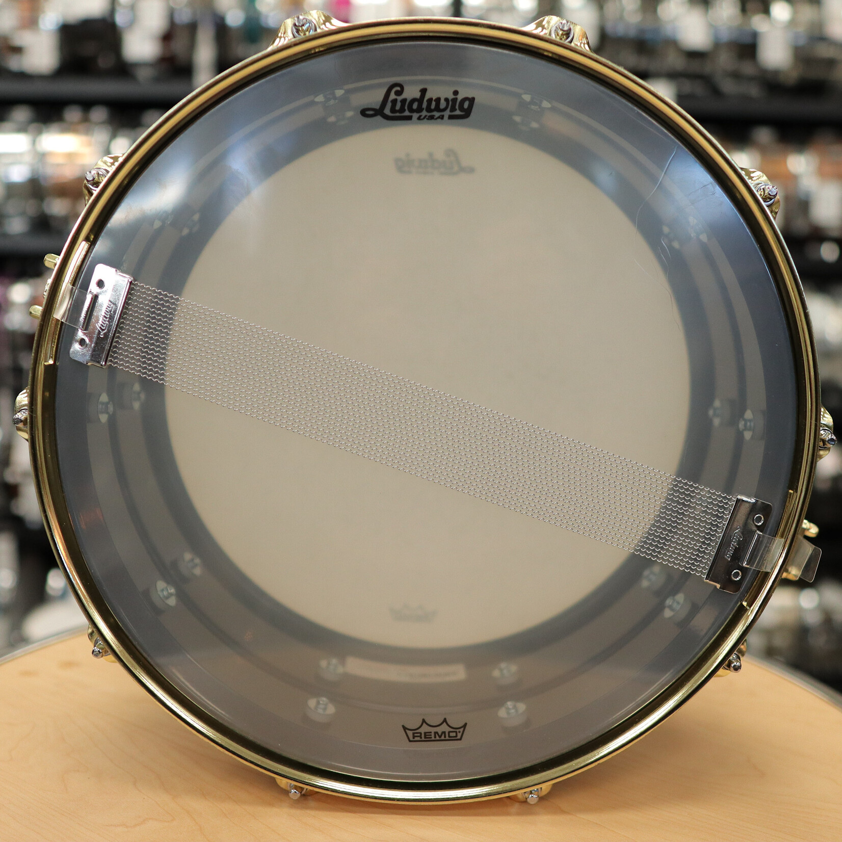 Ludwig Pre-Owned Ludwig BluePhonic 6.5x14" Snare Drum (Midnight Blue Metallic)