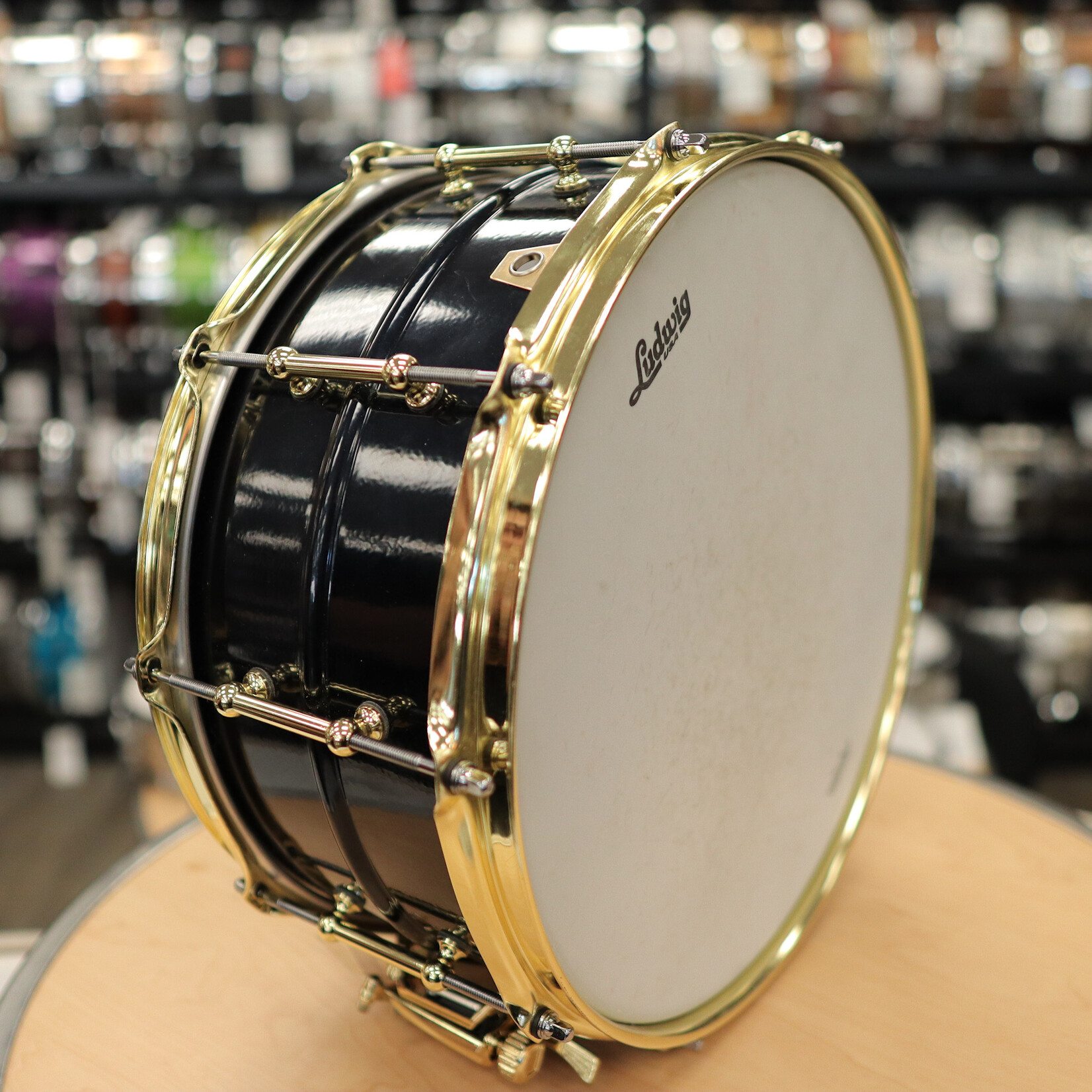 Ludwig Pre-Owned Ludwig BluePhonic 6.5x14" Snare Drum (Midnight Blue Metallic)