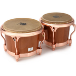LP LP Ltd. Ed. 7-3/4 & 8-5/8 Cherry Bongos with Copper HW LP201AX-2CB