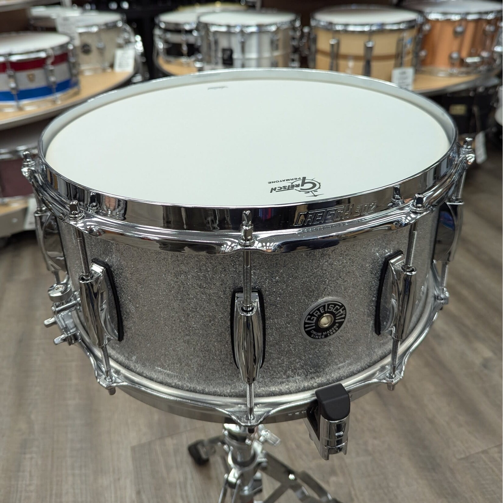 Gretsch Gretsch 6.5 x 14" Brooklyn Snare Drum (Silver Sparkle Nitron)