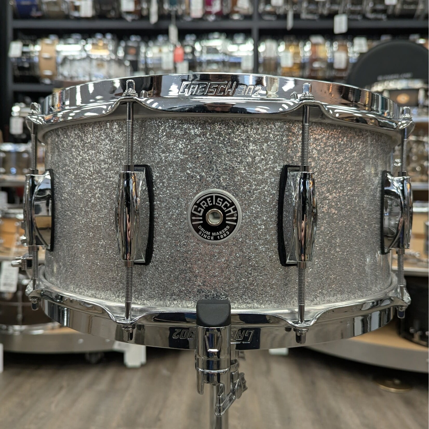 Gretsch Gretsch 6.5 x 14" Brooklyn Snare Drum (Silver Sparkle Nitron)