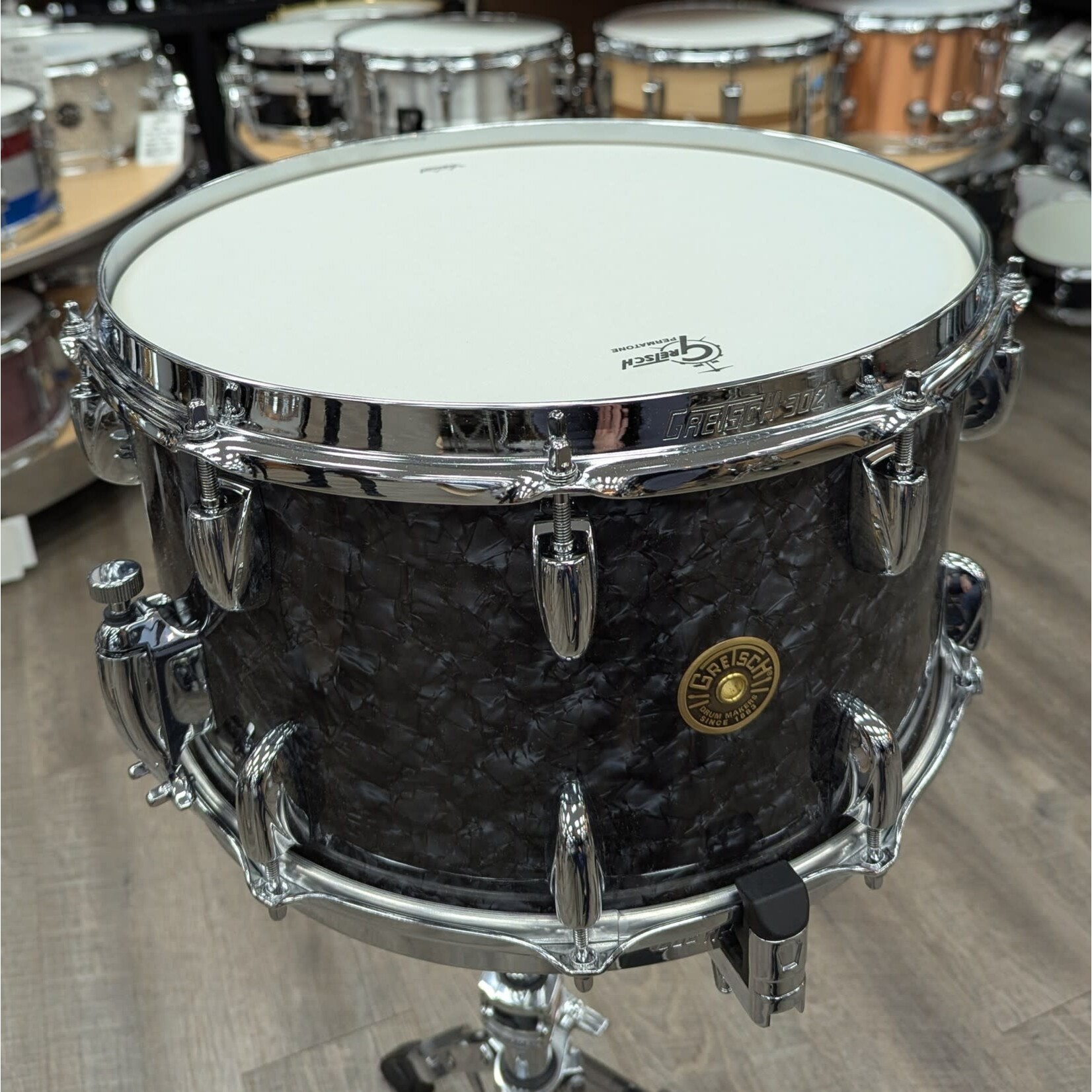 Gretsch Gretsch Broadkaster 8 x 14" Snare Drum (Deep Black Marine Pearl)