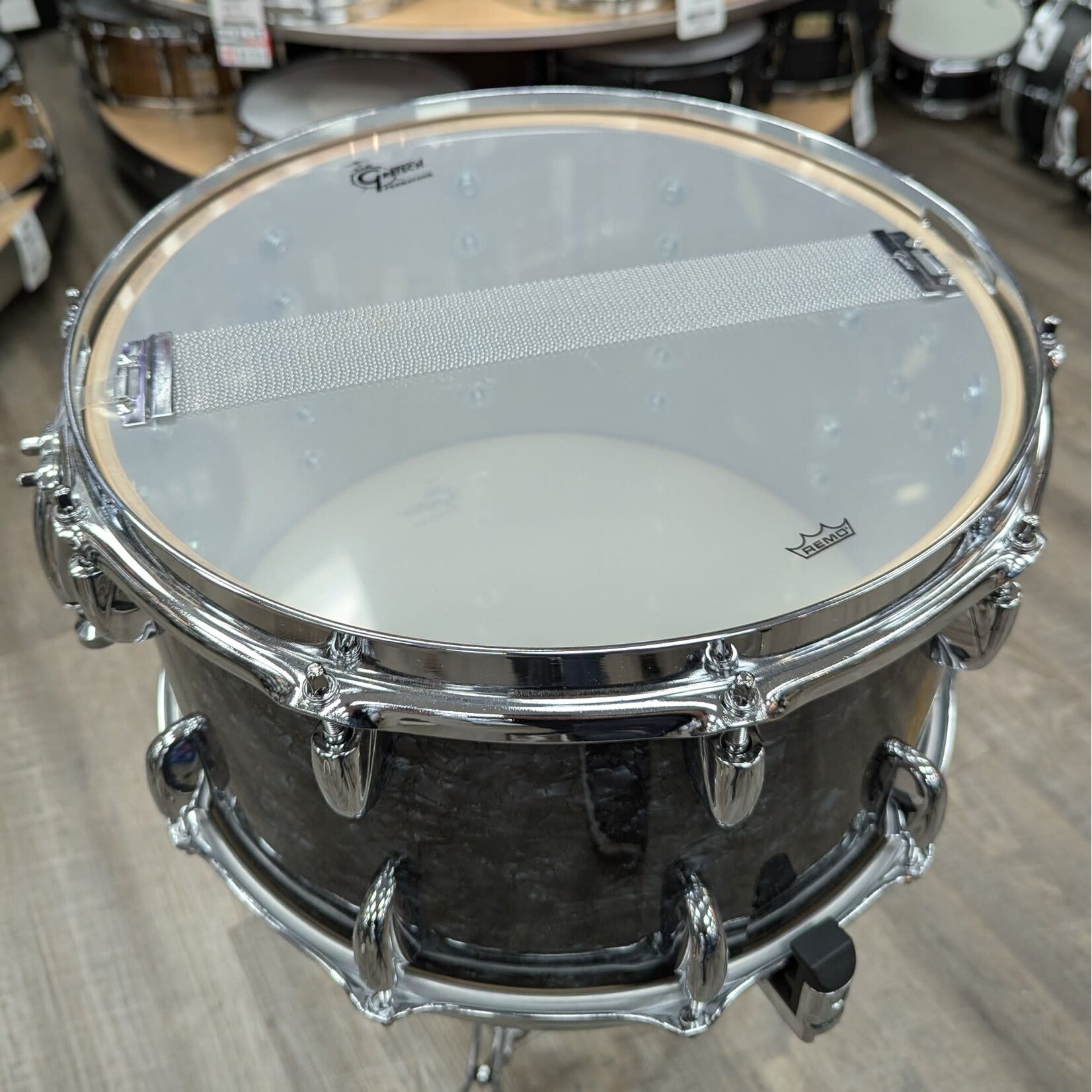 Gretsch Gretsch Broadkaster 8 x 14" Snare Drum (Deep Black Marine Pearl)