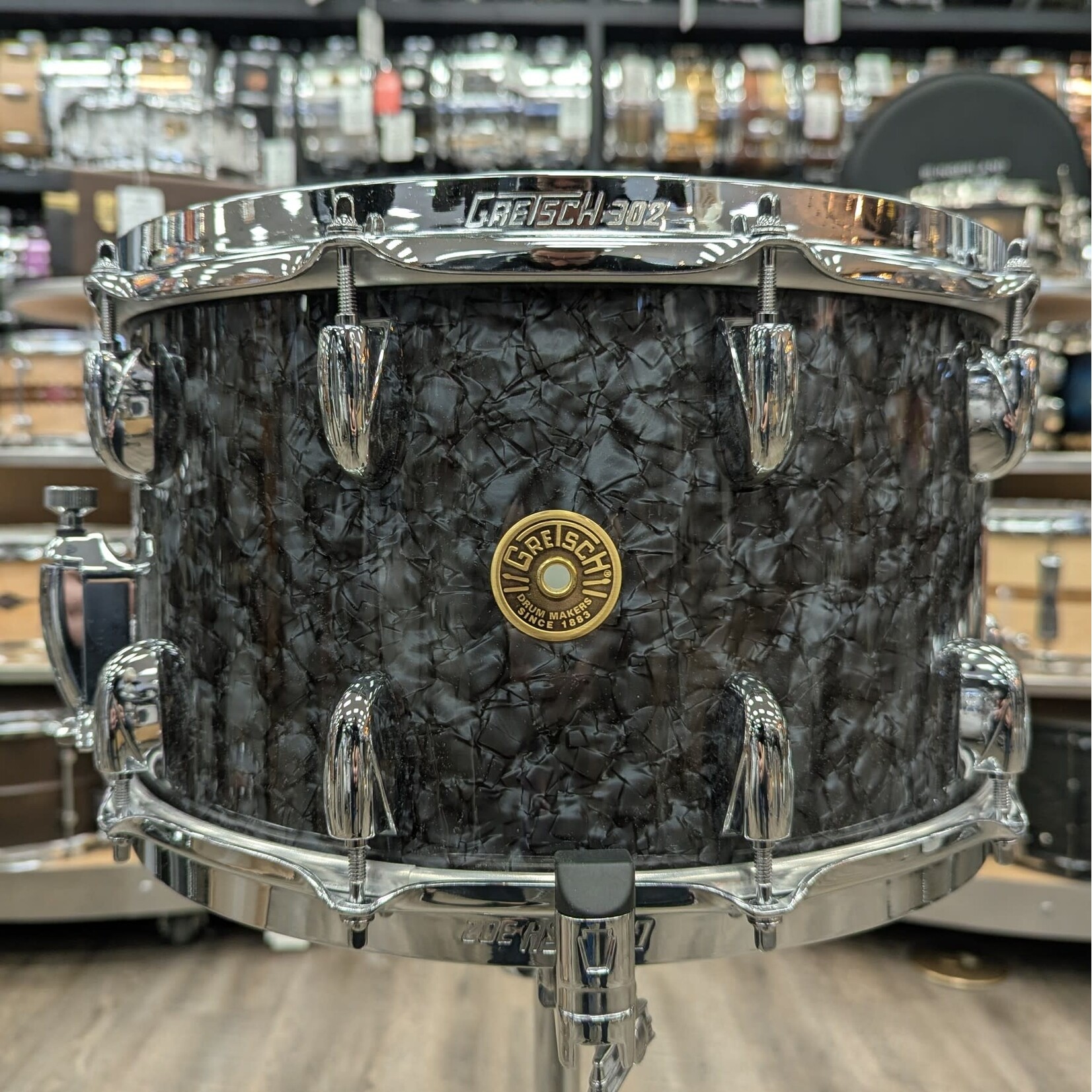 Gretsch Gretsch Broadkaster 8 x 14" Snare Drum (Deep Black Marine Pearl)