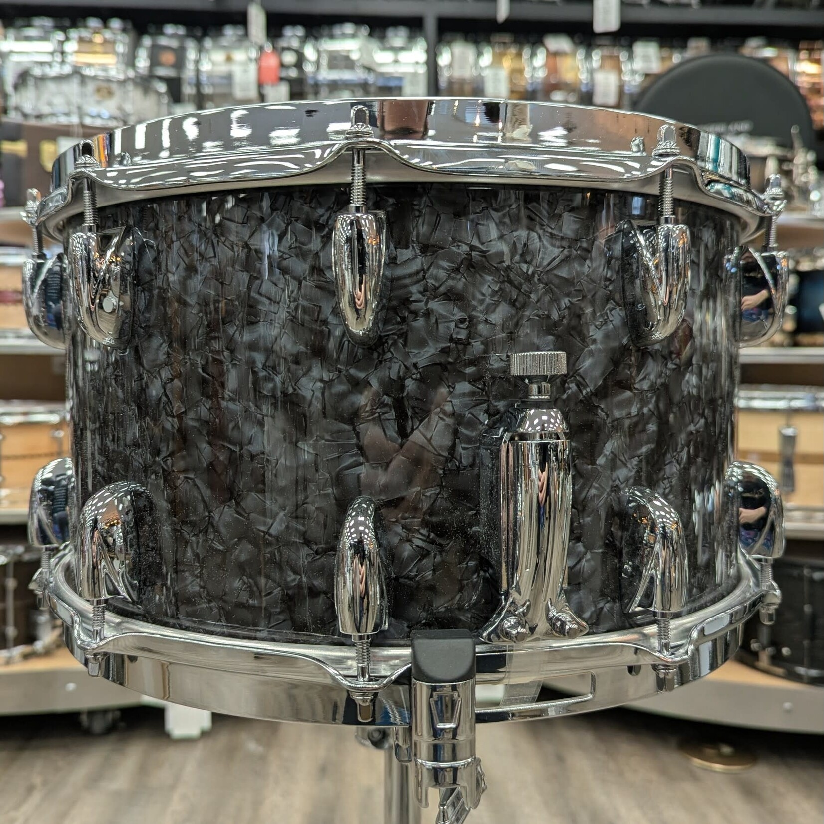 Gretsch Gretsch Broadkaster 8 x 14" Snare Drum (Deep Black Marine Pearl)