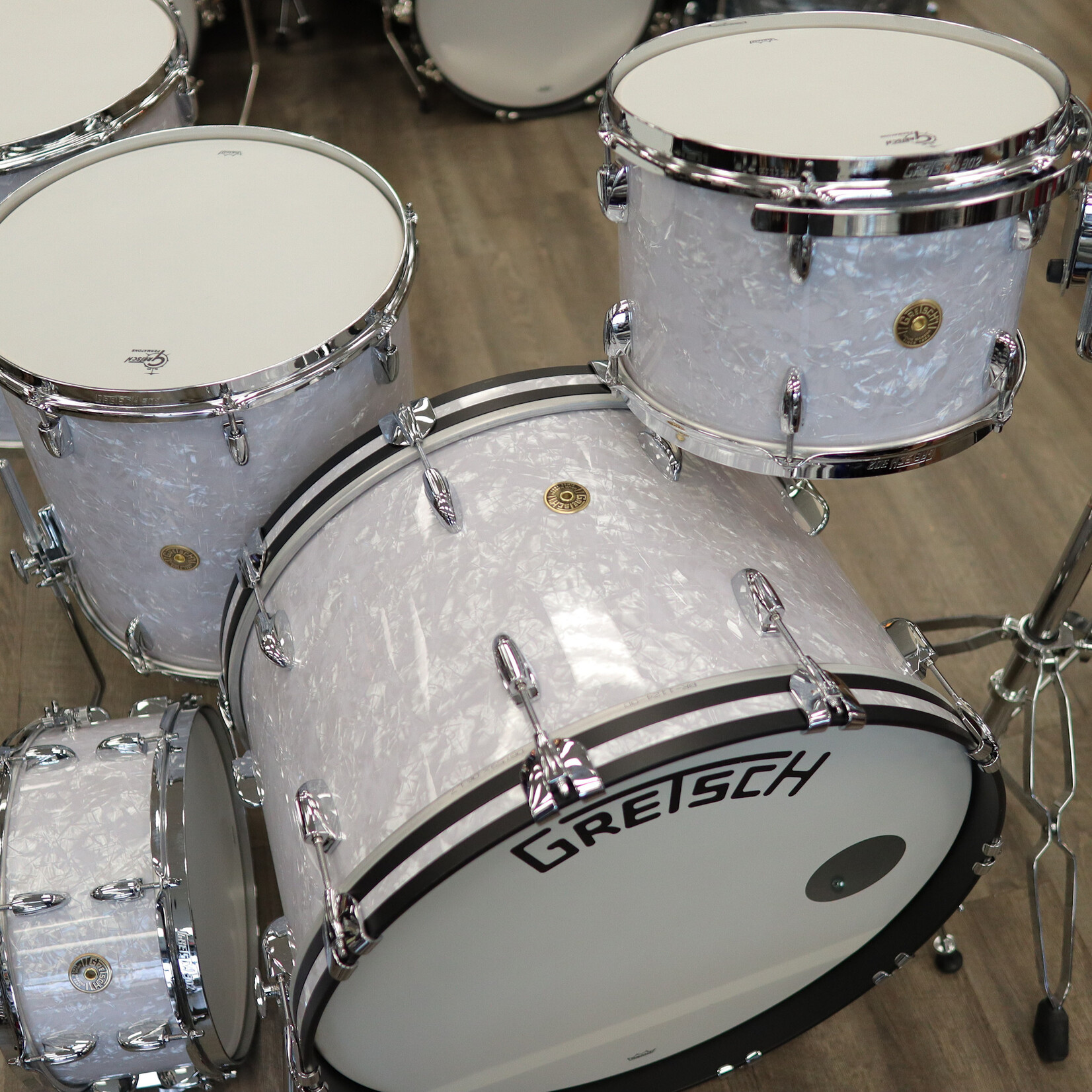 Gretsch Gretsch Broadkaster 5-Piece Shell Pack 24/13/16/18/6.5x14 (White Marine Pearl)