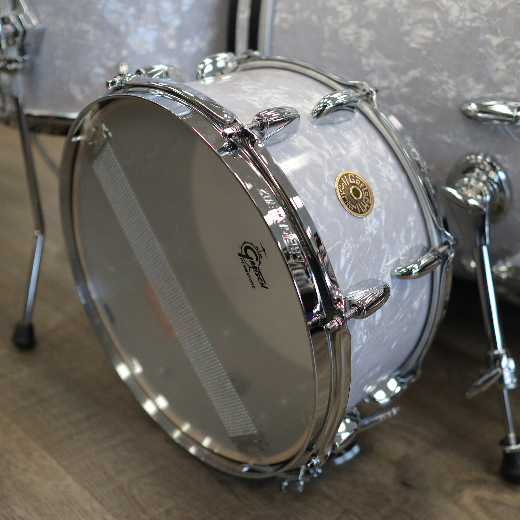 Gretsch Gretsch Broadkaster 5-Piece Shell Pack 24/13/16/18/6.5x14 (White Marine Pearl)