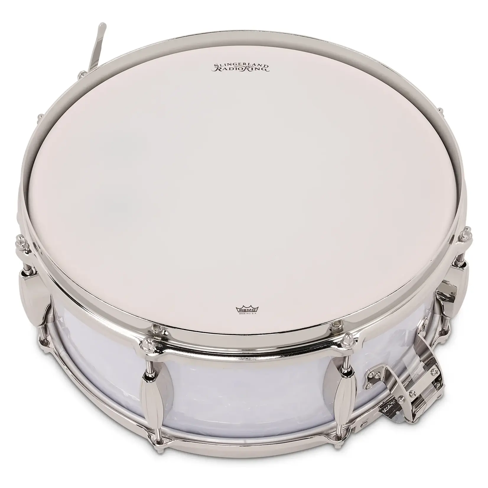 Slingerland Slingerland 5.5x14" Radio King Solid Maple Snare Drum, White Marine Pearl, Nickel HW