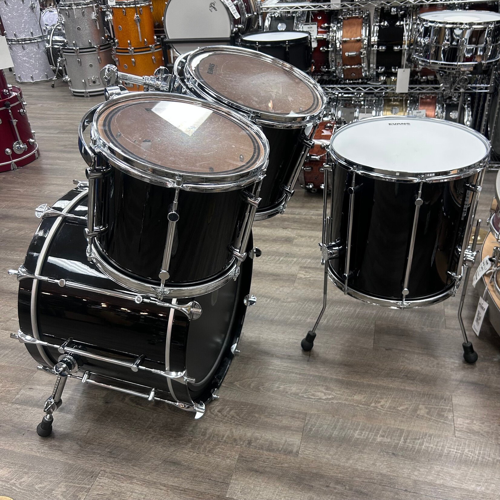 Sonor Pre-Owned Sonor Force 3000 Shell Pack 12/13/16/22 (High Gloss Black)