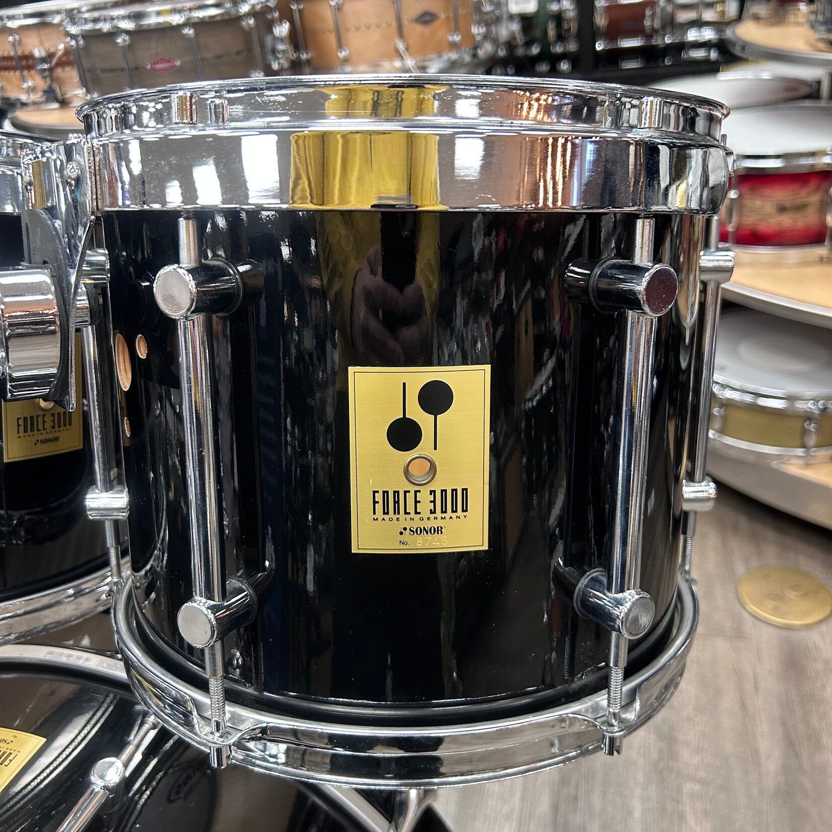 Sonor Pre-Owned Sonor Force 3000 Shell Pack 12/13/16/22 (High Gloss Black)