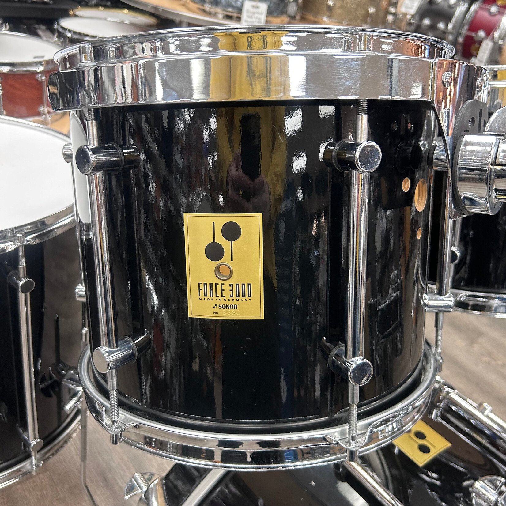 Sonor Pre-Owned Sonor Force 3000 Shell Pack 12/13/16/22 (High Gloss Black)