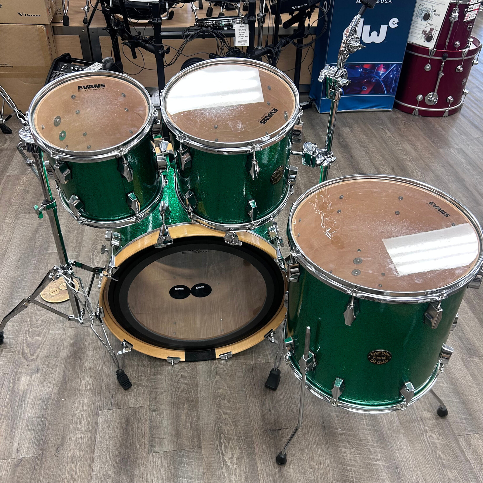 Darwin Used 90s Darwin shell pack 10/12/16/22 (Green Sparkle)