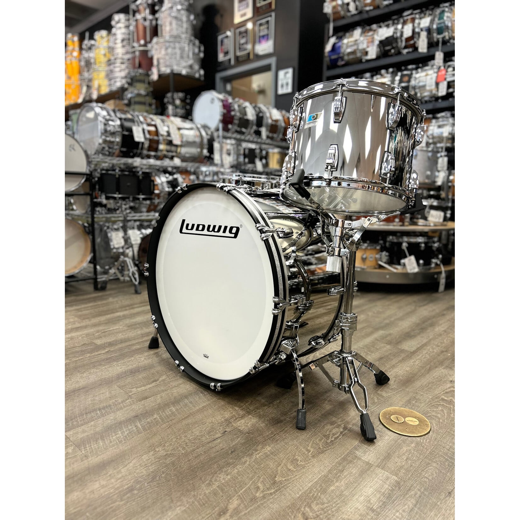 Ludwig Ludwig 50th Anniversary Stainless Steel 4-pc Zep Set Shell Pack 14/16/18/26