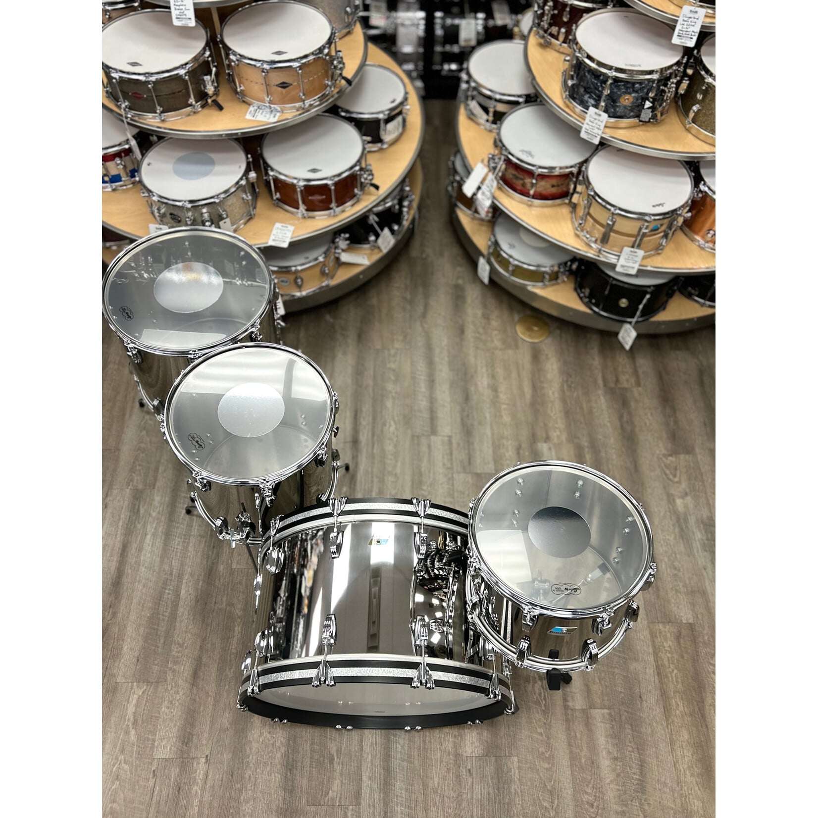Ludwig Ludwig 50th Anniversary Stainless Steel 4-pc Zep Set Shell Pack 14/16/18/26