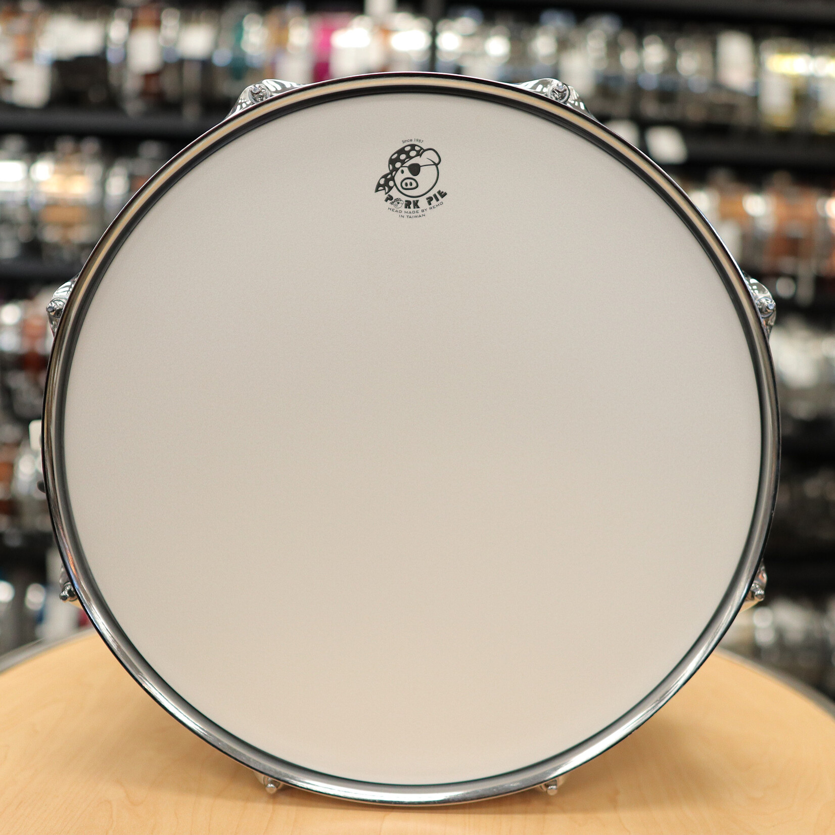 Pork Pie Like-New Pork Pie 6.5x14" Hip Pig Snare Drum (Black/ Gold Duco)